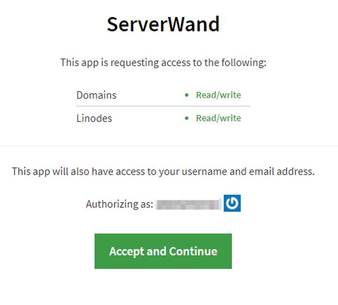 Accept Linode Access Permissions Accept Linode Access Permissions